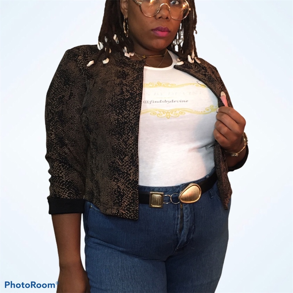 Animal Print Cardigan 
Ronni Nicole II by Ouida